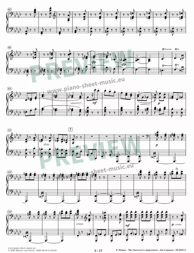 Dukas -The Sorcerer's Apprentice- piano 2 -page 3